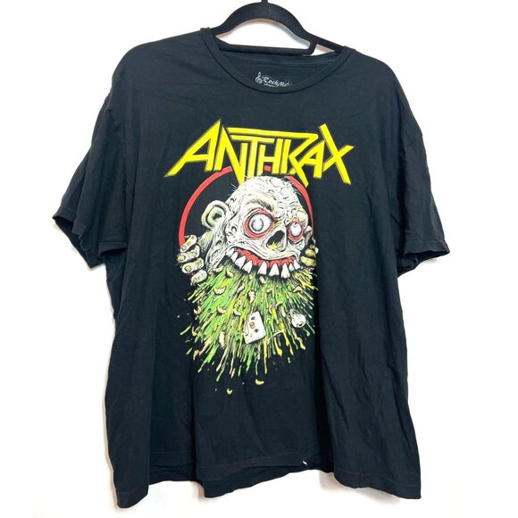 Anthrax Barfing Zombie Not Man Tee 2022 Size XL Heavy Metal Band Tee Graphics - Picture 1 of 4